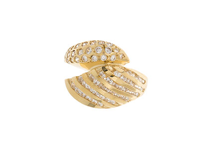14ct Gold & Cubic Zirconia Ring RQ00029