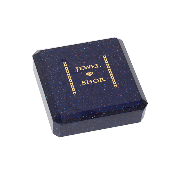 General purpose plastic and cotton wool jewellery box pictured closed.