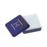 General purpose plastic and cotton wool jewellery box pictured open.