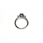 Aquamarine Platinum Ring RPT00172