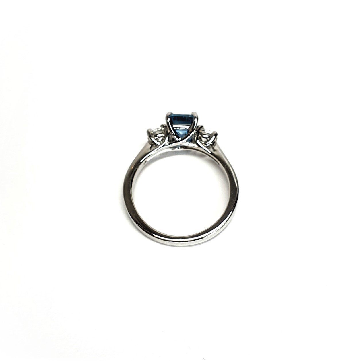 Aquamarine Platinum Ring RPT00172