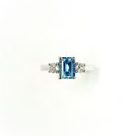 Aquamarine Platinum Ring RPT00172