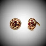 Gold-Ruby-Clip-on-Earrings-CE00002