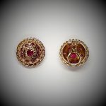 Gold-Ruby-Clip-on-Earrings-CE00002