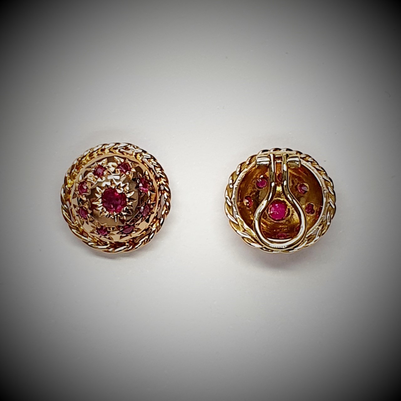 Gold-Ruby-Clip-on-Earrings-CE00002