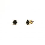 Sapphire Flower Stud Earrings ES00786