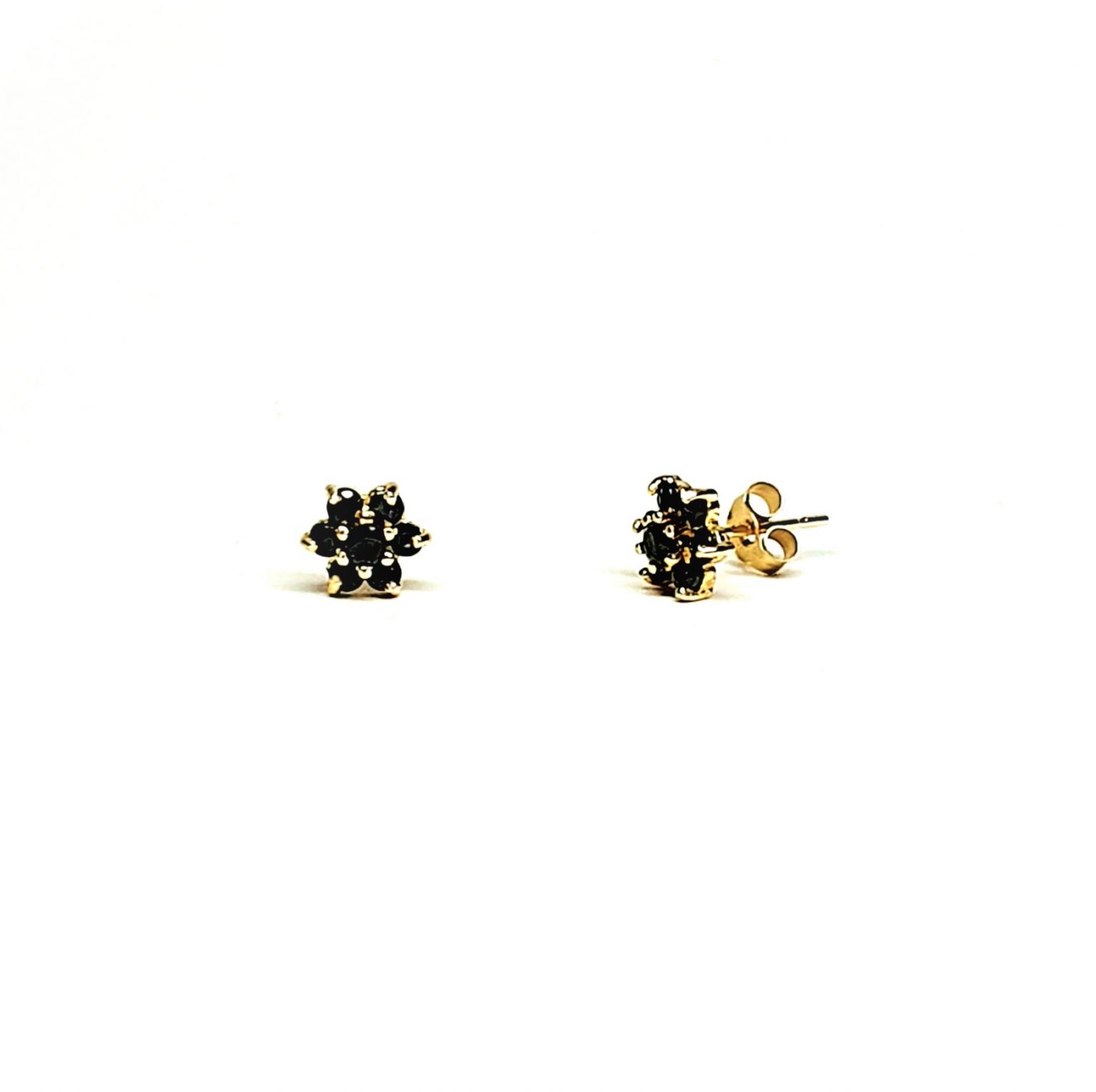 Sapphire Flower Stud Earrings ES00786