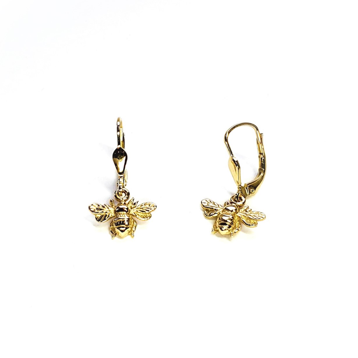 9ct-Gold-Bumble-Bee-Drop-Earrings-With-French-Wire-Fittings-ED00823