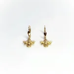 9ct-Gold-Bumble-Bee-Drop-Earrings-With-French-Wire-Fittings-ED00823