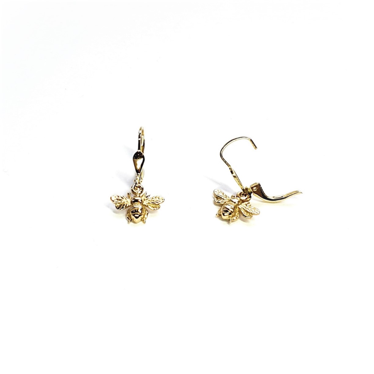 9ct-Gold-Bumble-Bee-Drop-Earrings-With-French-Wire-Fittings-ED00823
