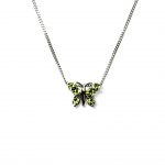 18ct-White-Gold-Green-Peridot-Butterfly-Necklace-PCA00409