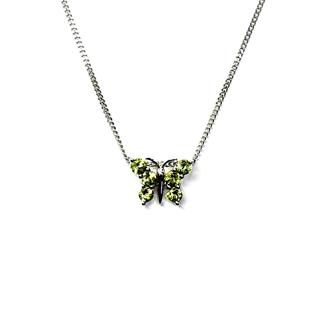 18ct-White-Gold-Green-Peridot-Butterfly-Necklace-PCA00409