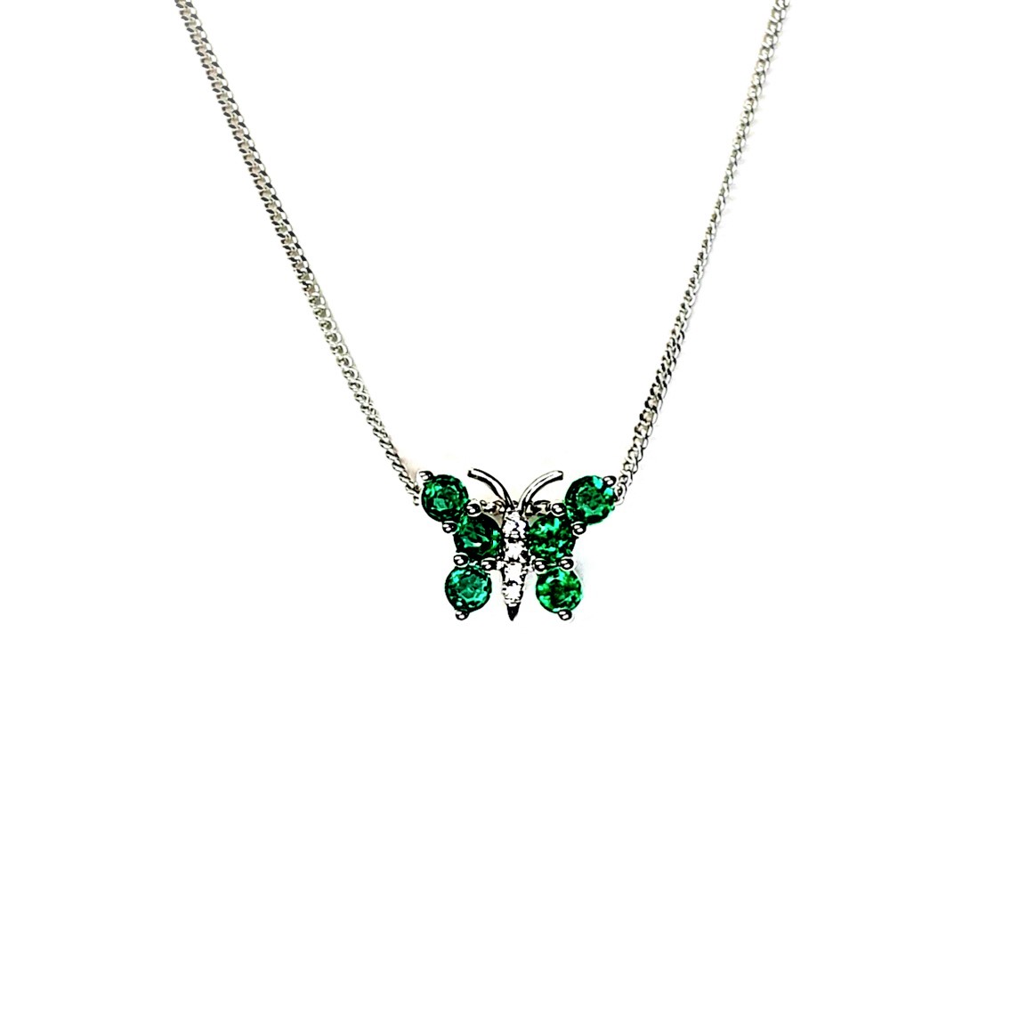 Emerald-&-Diamond-Butterfly-Pendant-Necklace-PCA00417