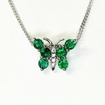 Emerald-&-Diamond-Butterfly-Pendant-Necklace-PCA00417