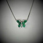 Emerald-&-Diamond-Butterfly-Pendant-Necklace-PCA00417
