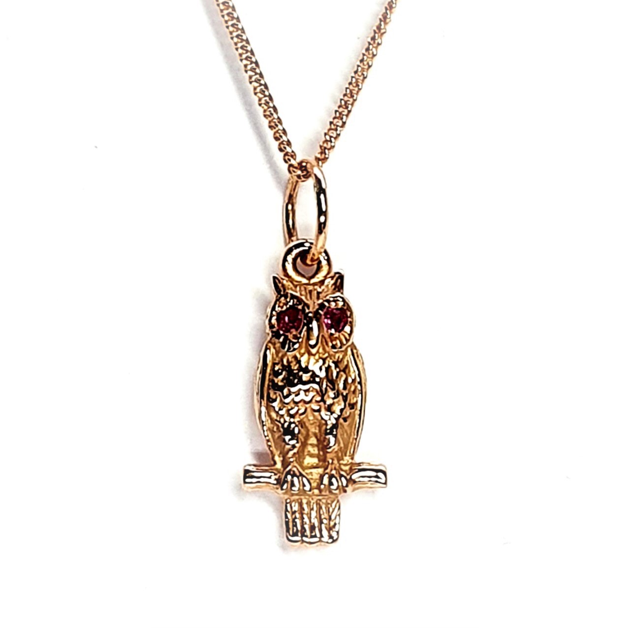 9ct-Yellow-Gold-Owl-Necklace-With-Ruby-Eyes-CMP0004
