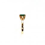 9ct-Yellow-Gold-Emerald-Cut-Green-Agate-Dress-Ring-R0064