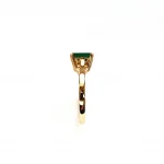 9ct-Yellow-Gold-Emerald-Cut-Green-Agate-Dress-Ring-R0064