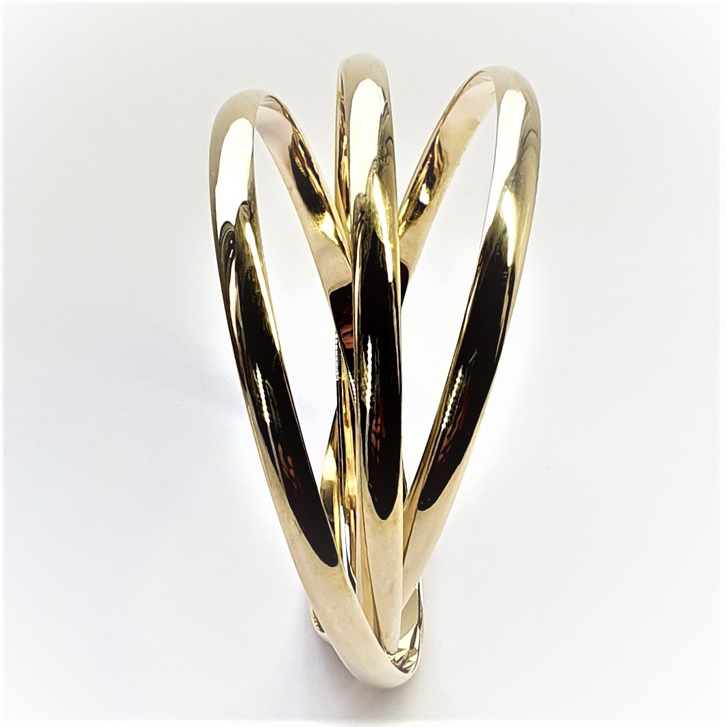 All-9ct-Yellow-Gold-Russian-Trinity-Bangle-B00055