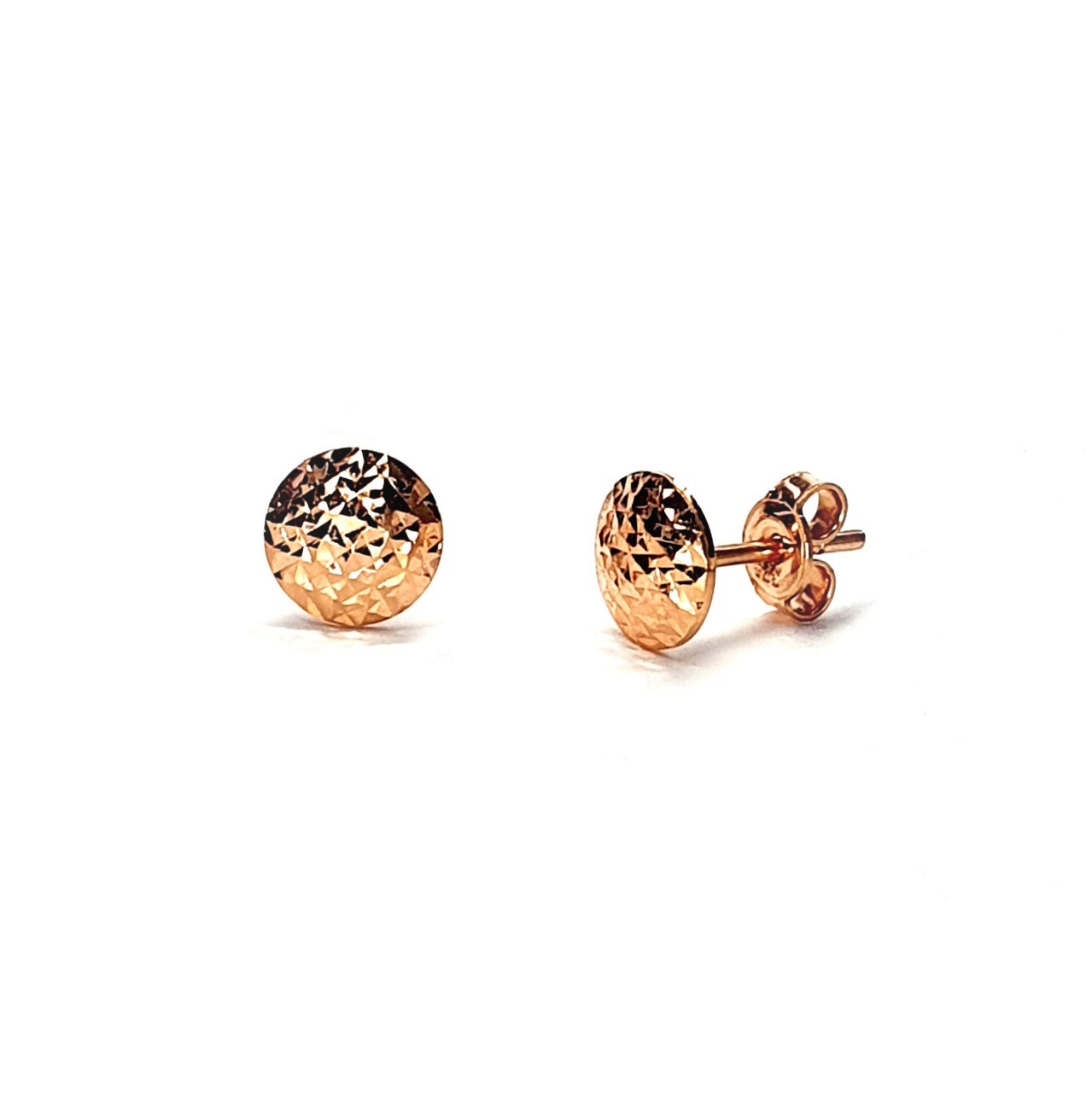 Diamond-Cut-Pattern-9ct-Rose-Gold-Disc-Stud-Earrings-ESP00114