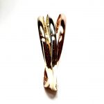 Heavy gold Russian bangle B00053 measurements 65mm inside diameter each band is 4.5mm wide, x 1.5mm thick approximately 38.1 grams.