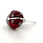 Marcasite-&-Red-Enamelled-Sterling-Silver-Lady-Bird-Brooch-BRS00091
