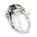 Sterling-Silver-Mother-of-Pearl-Marcasite-&-Emerald-Eye-Panther-Leopard-Brooch-BRS00092