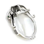 Sterling-Silver-Mother-of-Pearl-Marcasite-&-Emerald-Eye-Panther-Leopard-Brooch-BRS00092