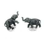 Deakin-&-Francis-Oxidised-Real-Sterling-Silver-Elephant-Cufflinks-CK00292