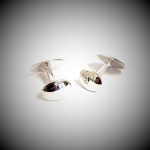  Genuine-Sterling-Silver-With-A-blue-green-And-Purple Tartan-Silver-Enamel-Cufflinks-CK00296