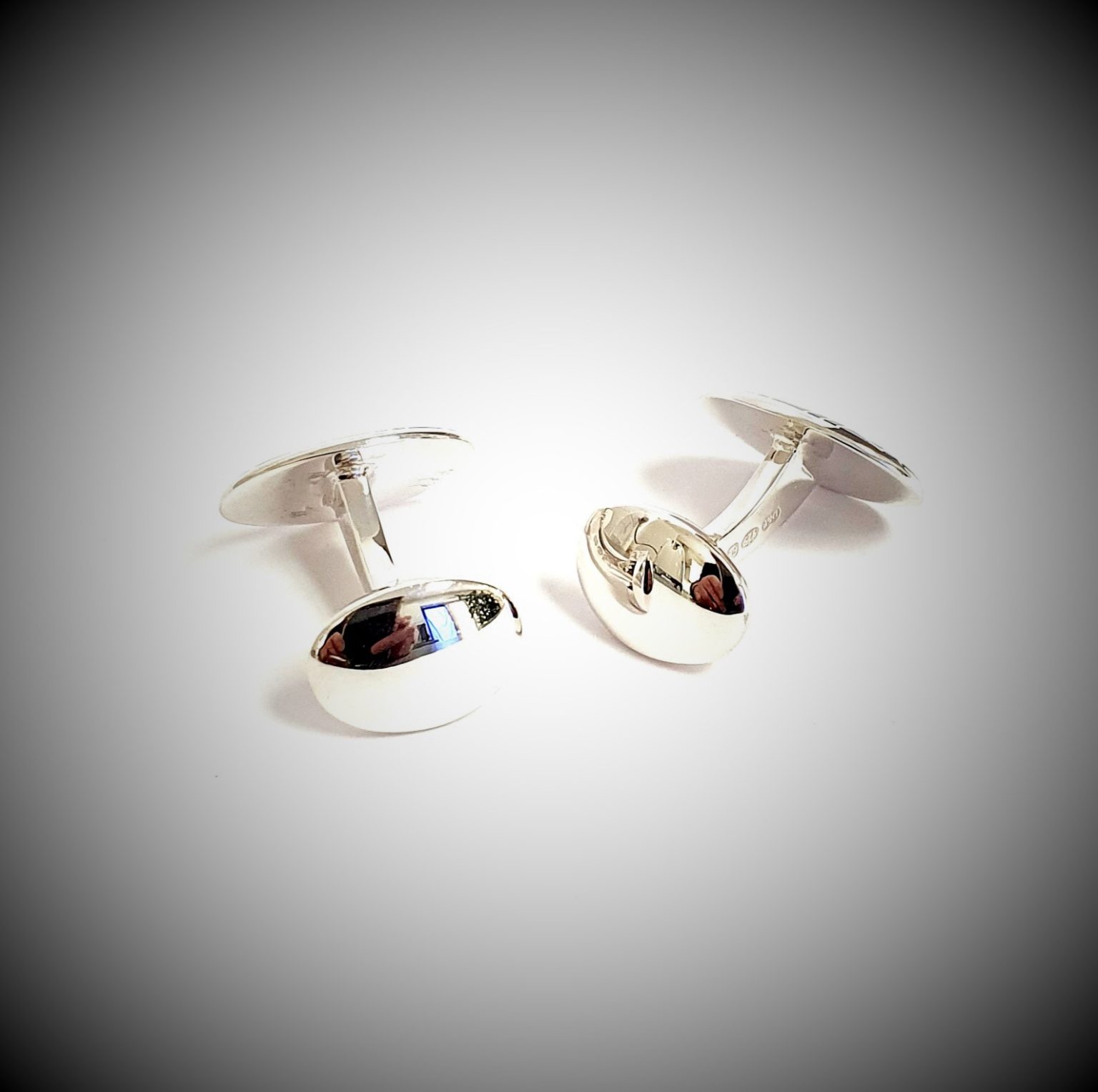  Genuine-Sterling-Silver-With-A-blue-green-And-Purple Tartan-Silver-Enamel-Cufflinks-CK00296