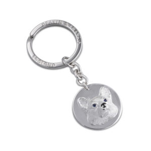 Sterling-Silver-Corgi-Dog-Keyring-Fob-With-Sapphire-Eyes-By-Deakin-&-Francis-KF00024