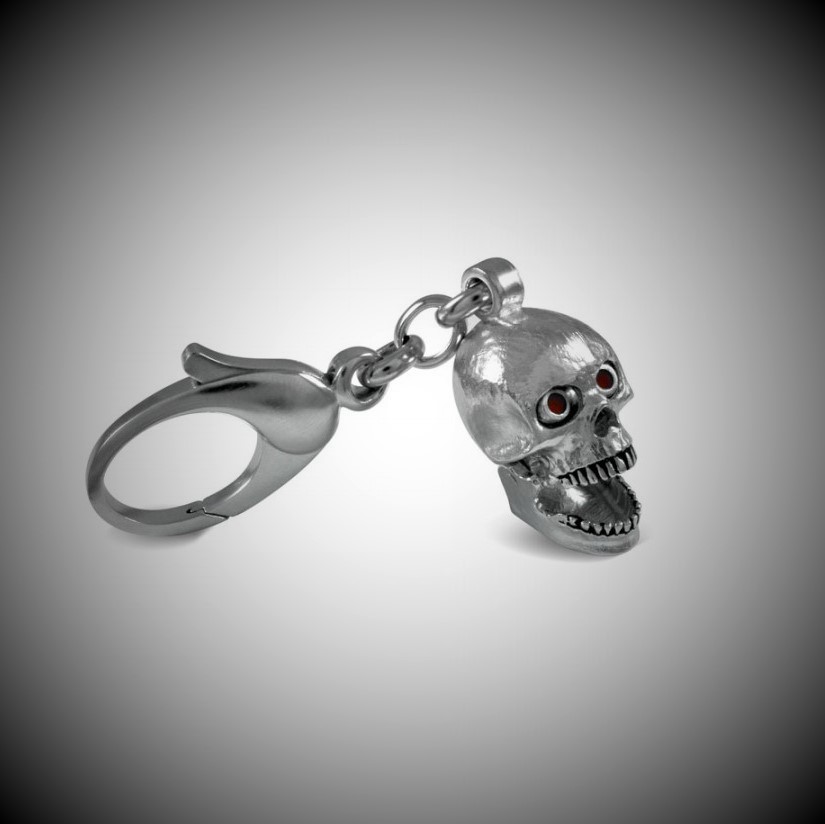 Fundamentals-Skull-Keyring-Fob-With-Red-Enamelled-Pooping-Eyes-KF0034-By Deakin-&-Francis