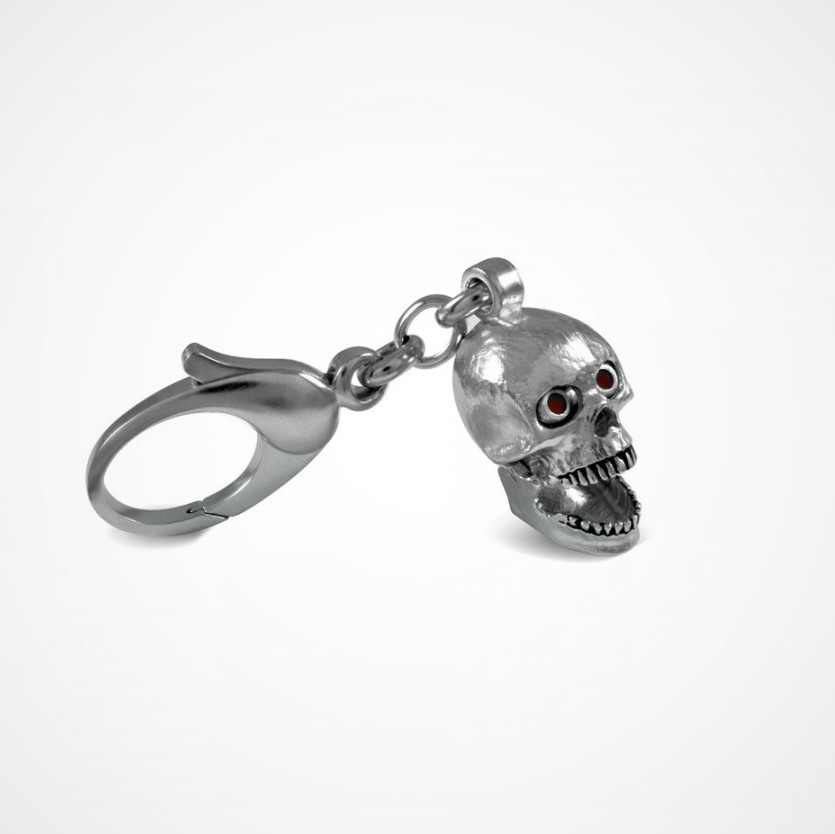 Fundamentals-Skull-Keyring-Fob-With-Red-Enamelled-Pooping-Eyes-KF0034-By Deakin-&-Francis