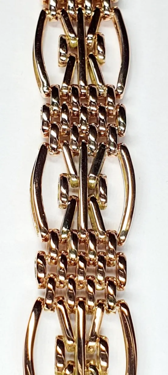 Fancy-Vintage-Rose-Gold-Gate-Bracelet-With-Padlock-Clasp-BLQ00020