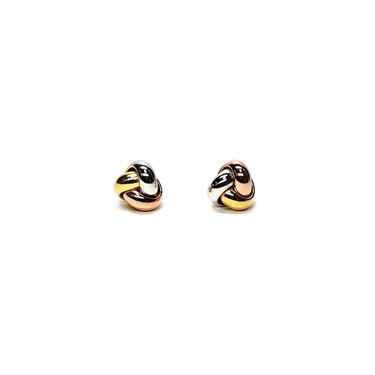 18ct-Gold-Russian-Triple-Knot-Stud-Earrings-ESA00497