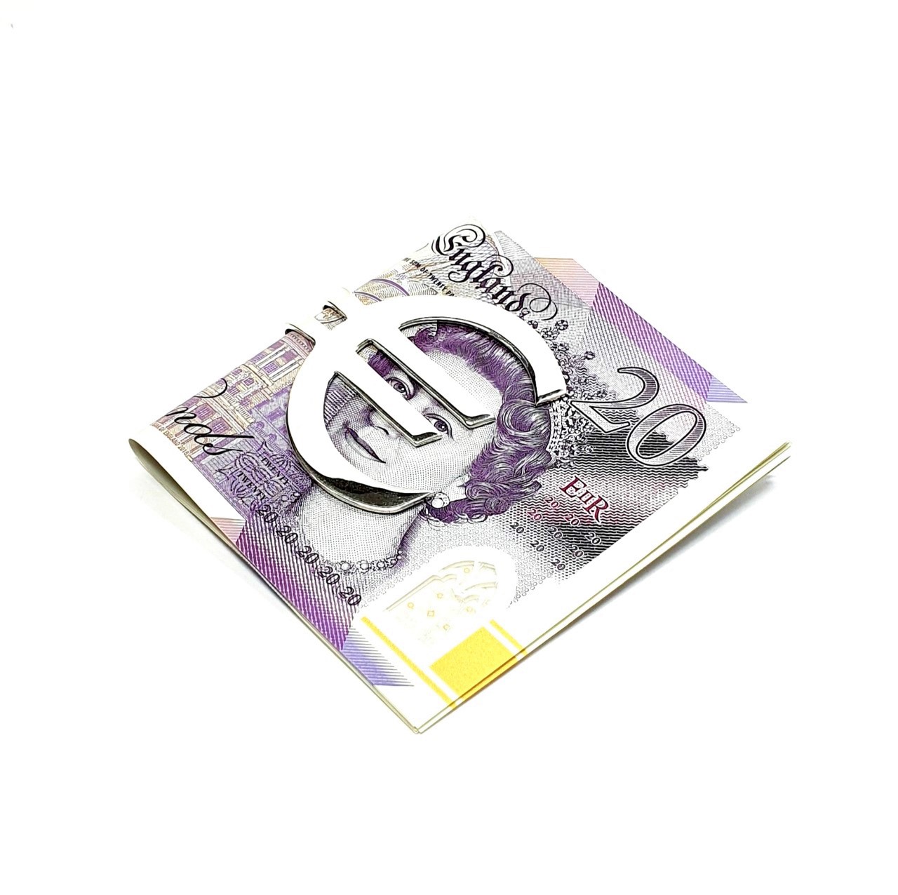 Real sterling silver Euro money clip.