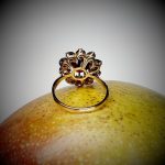 Vintage-Round-Garnet-Cluster-9ct-Gold-Ring-RQ00135