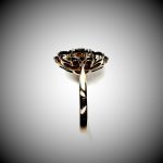 Vintage-Round-Garnet-Cluster-9ct-Gold-Ring-RQ00135