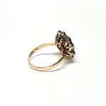 Vintage-Round-Garnet-Cluster-9ct-Gold-Ring-RQ00135