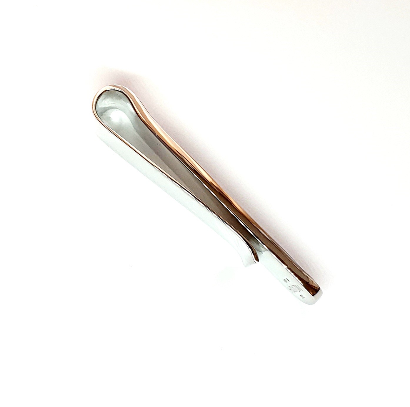 "Sterling Silver Textured Black Leather Money Clip with Shagreen Effect: 60mm x 16mm, featuring a plain polished back ideal for engraving. Elevate your style with this uniquely textured and customizable money clip, perfect for adding a touch of sophistication to any ensemble."