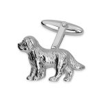 Sterling Silver Dog Cufflinks are immaculately detailed in sterling silver and fastened with a swivel back. They measure 27mm x 15mm depth 3mm. Weight Approximately. 5.8 grams