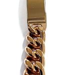 Men's heavy 9ct gold identity bracelet nine inches long weighing 111.3 grammes