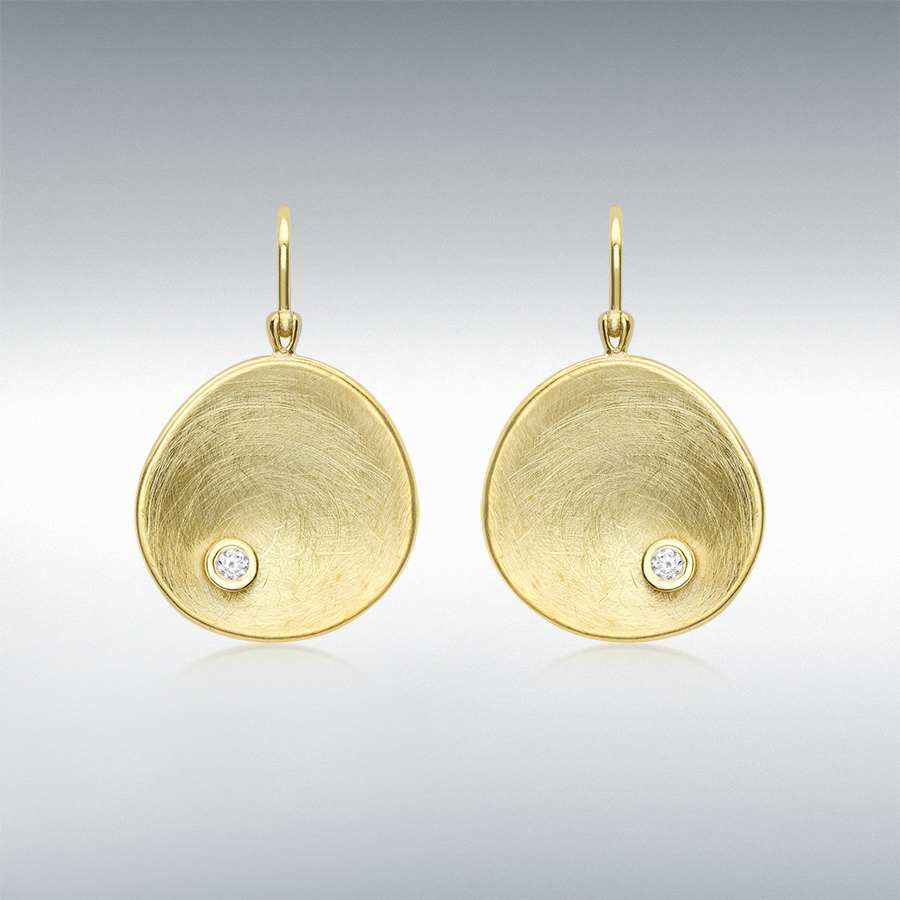The-Keighley-Brushed-Concave-Organic-9ct-Gold-Disc-Drop-Earrings-ED00831