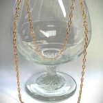 9ct yellow gold hollow anchor link necklace chain C00011.