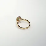 The Highgate 18ct Yellow Gold Oval Emerald and Diamond Cluster Ring RA00695.