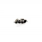 The Verona Intertwined Opposite Double Heart Ring is crafted in London from 9ct white gold with a highly polished finish R00151.