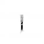 Art Deco style eternity ring crafted in 18ct white gold & set with nine graduated square princess cut diamonds in graduating square box style settings RA00697.