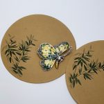 Genuine 925 sterling silver butterfly brooch with lemon and pale green colour Plique-à-jour enamel wings with real marcasite set to the tips, the body and eye with a golden yellow enamel with two long polished silver antennae