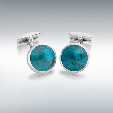 Hoxton London blue cufflinks.